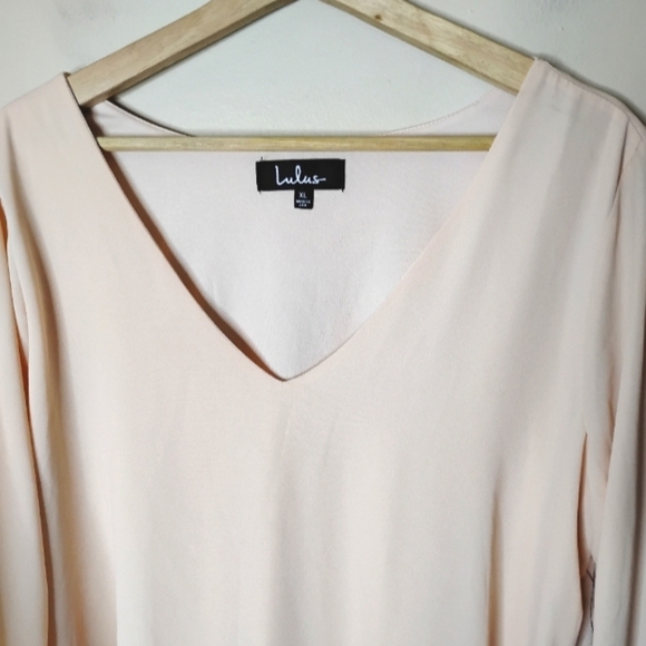 Lulus Far Wanderings Chiffon Mini Dress XL NWT Feminine Romantic Ruffle - Picture 6 of 10